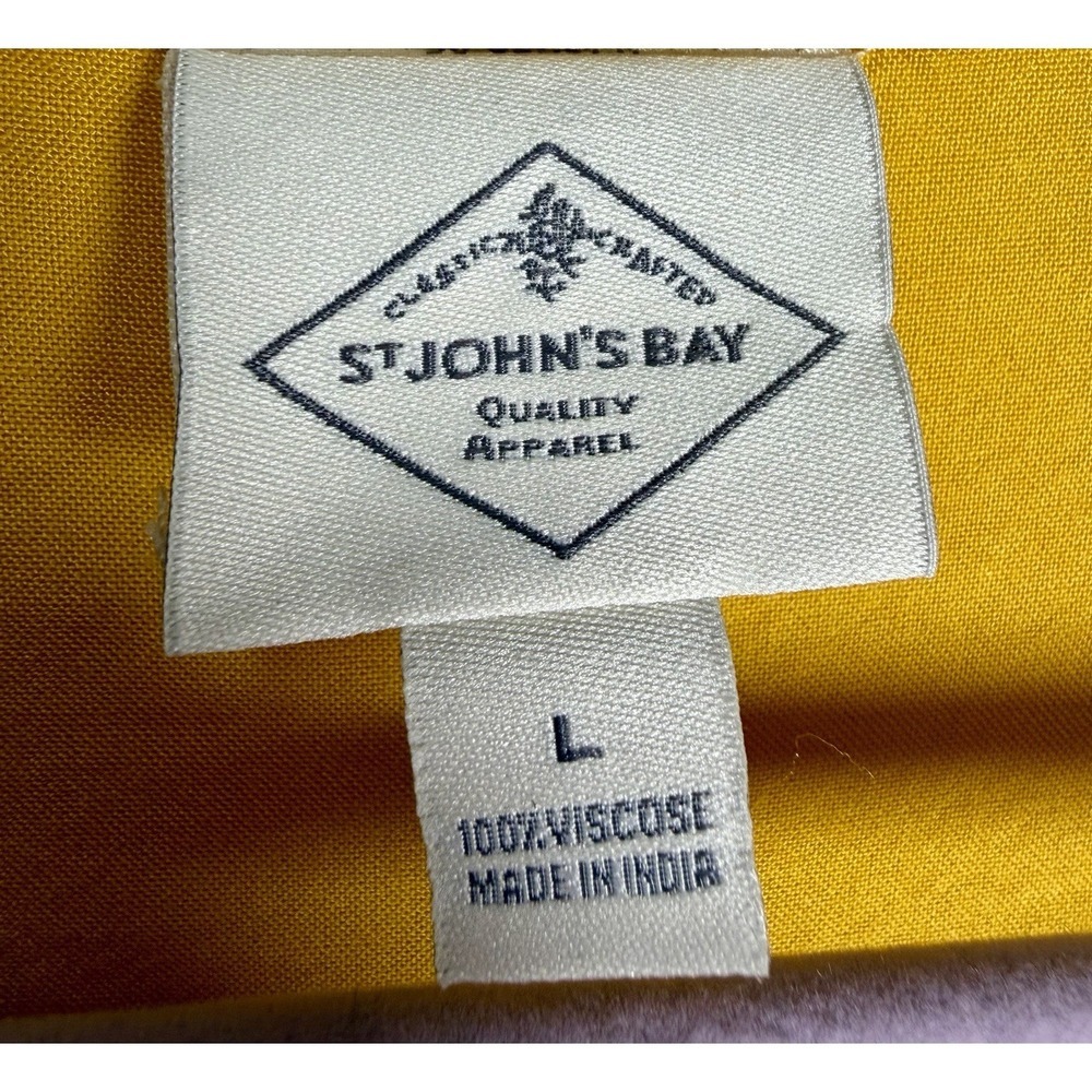 St. John's Bay Floral Embroidered Tasseled Peasant Top Women's Size Large - Picture 2 of 8